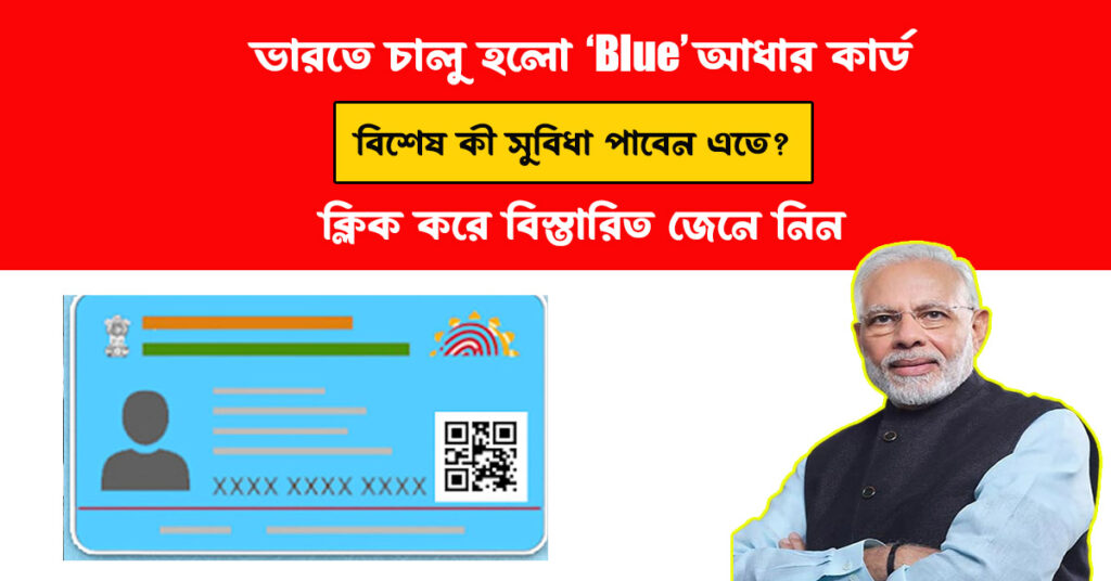 Blue Aadhar Card